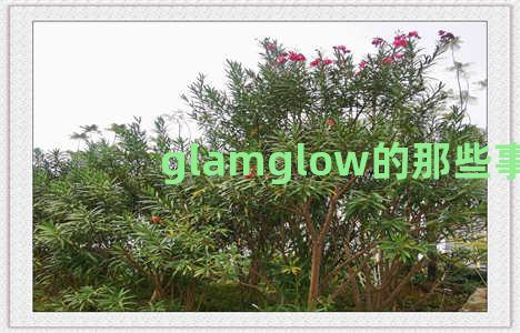 glamglow的那些事