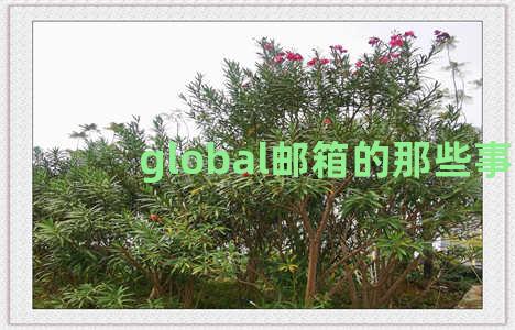 global邮箱的那些事